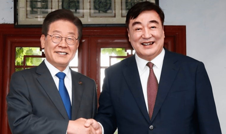 DP lideri Lee Jae-myung ve Çin'in Seul Büyükelçisi Xing Haiming