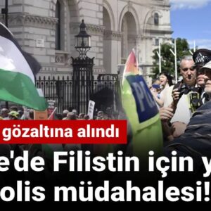 ingilterede filistin icin yuruyen gruba polis mudahalesi 200 kisi gozaltina alindi tCzgmiLl